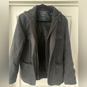 Men’s Calvin Klein hooded sports coat.